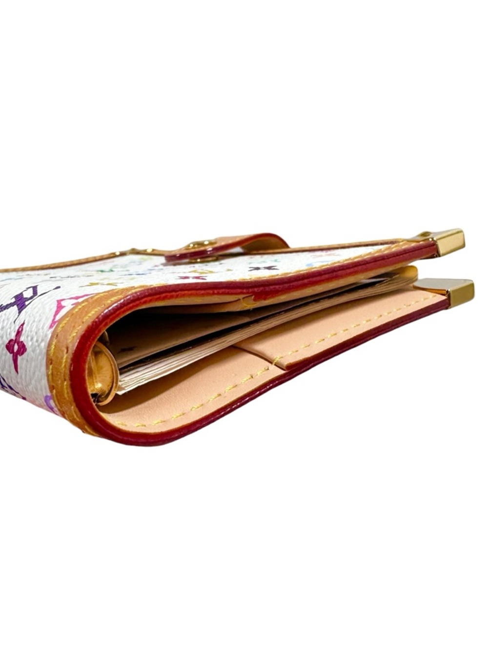 Louis Vuitton Murakami Multicolor White Leather Agenda PM w.Dust Bag & Stickers - Picture 8 of 16
